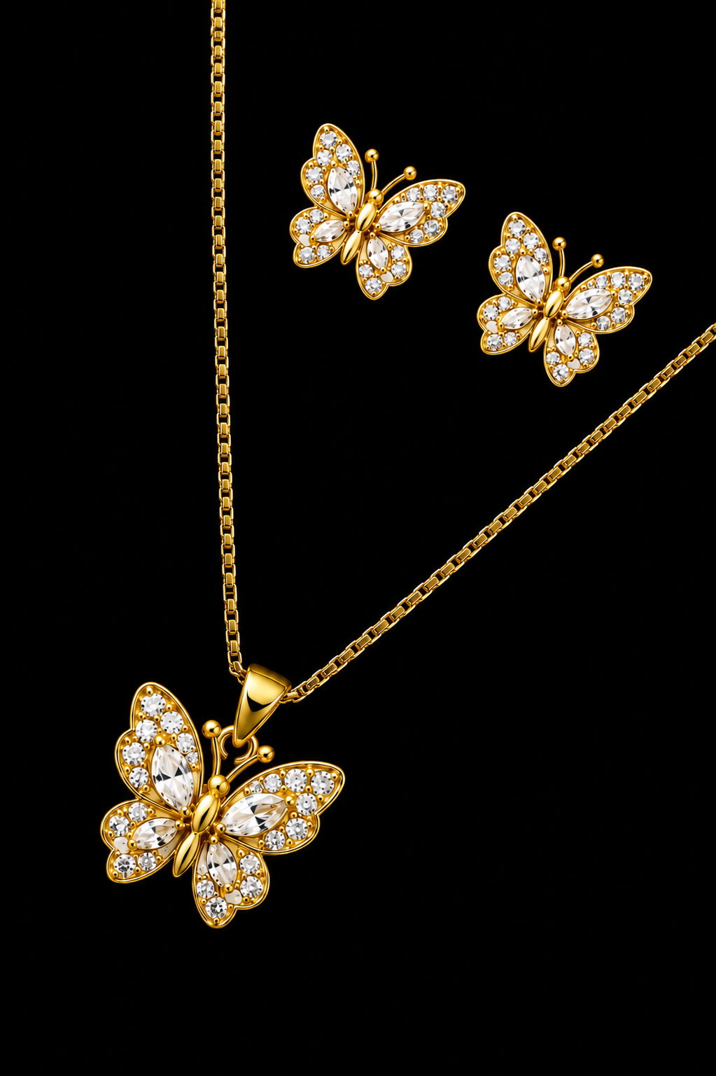 NIVA Celestial Radiance Set | Fashion Jewellery UAE | Honey Bee Orb