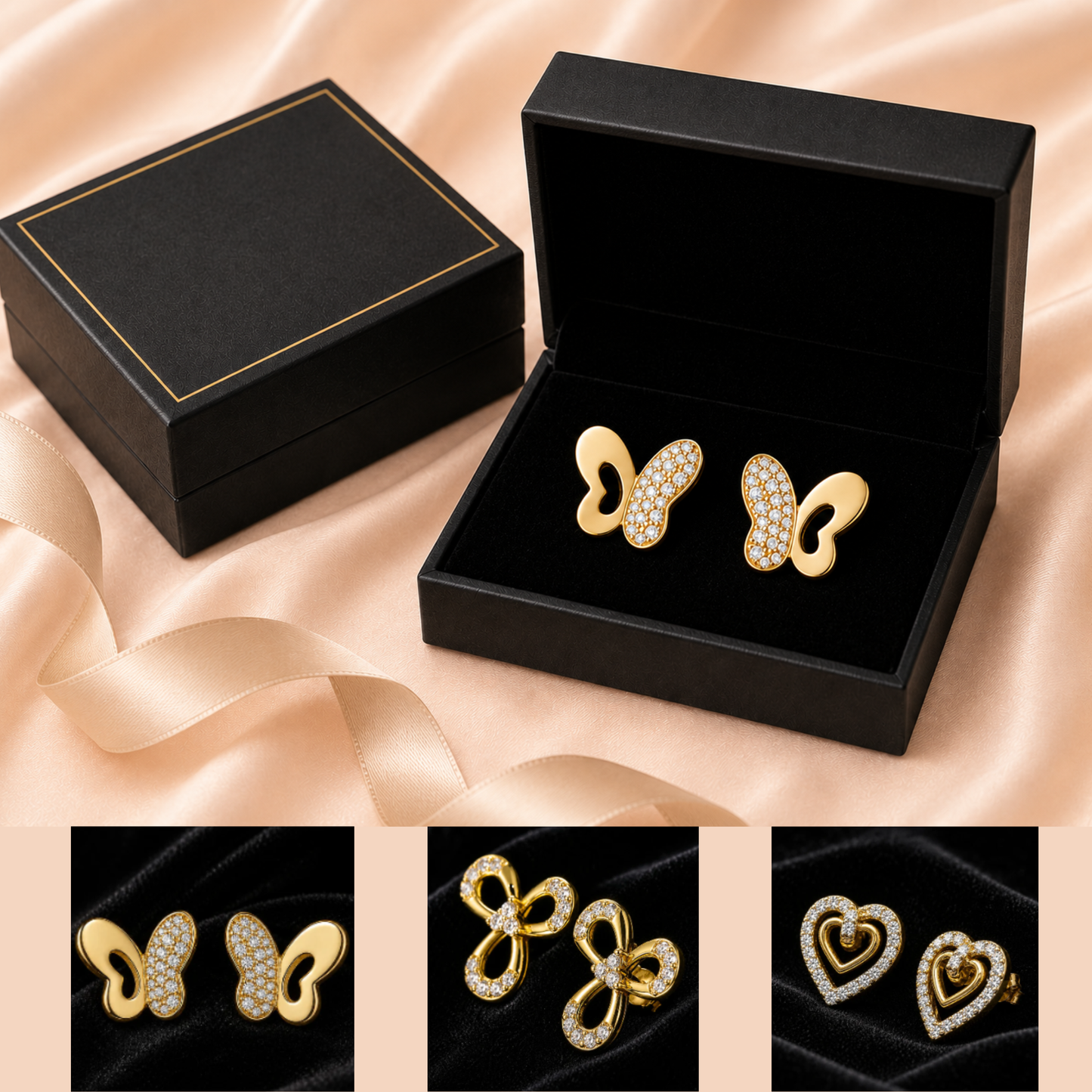 Shehla Trio Set - Minimal Gold
